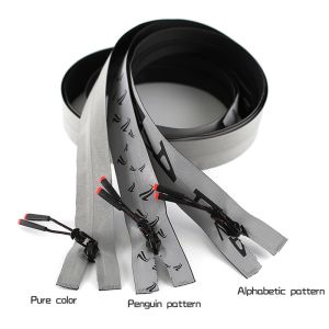 Long Chain Zipper Open End Atuo Lock Customized with Logo Zip Binder for Down