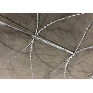 10 Kg / Coil Concertina Razor Barbed Wire With Different Blade Wire