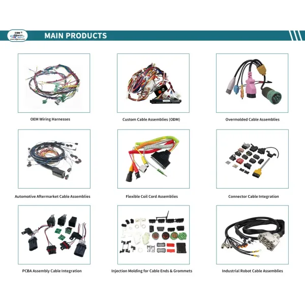 Rapid Prototyping Services Flat Cable Assembly for Motorcycle Lighting
