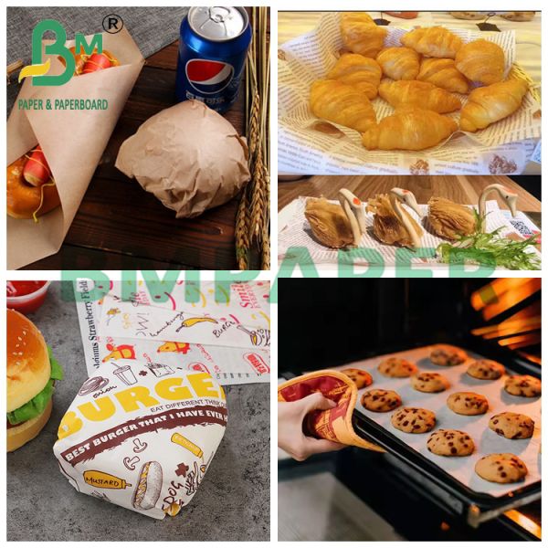 38gsm White Greaseproof Paper Food Grade High temperature resistance 80 * 110cm