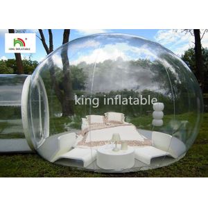 Quality 4.5m Transparent Inflatable Bubble Tent With Tunnel For Outdoor Camping Rent for sale