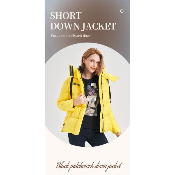 FODARLLOY foreign trade ladies warm hooded cotton-padded clothes women slim long down winter coats