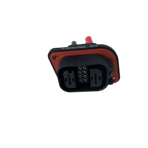 FLV2+8 High-Temp Hybrid Connector 80A 600VAC Black ABS Housing for Industrial Vehicles