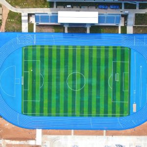 Low Maintenance Integrated Running Track With Shock Absorption