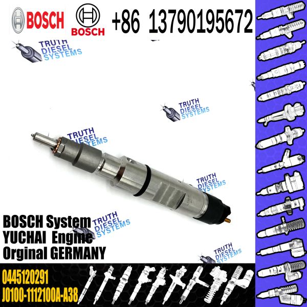 diesel fuel injector 0445120291 J0100-1112100A-A38 good quality injector for YUCHAI common rail injector 0445120291