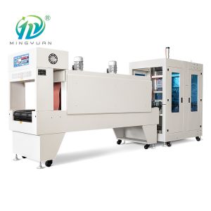 Water Bottle Heat Shrink Packaging Machine Pe Film Wrap Tunnel