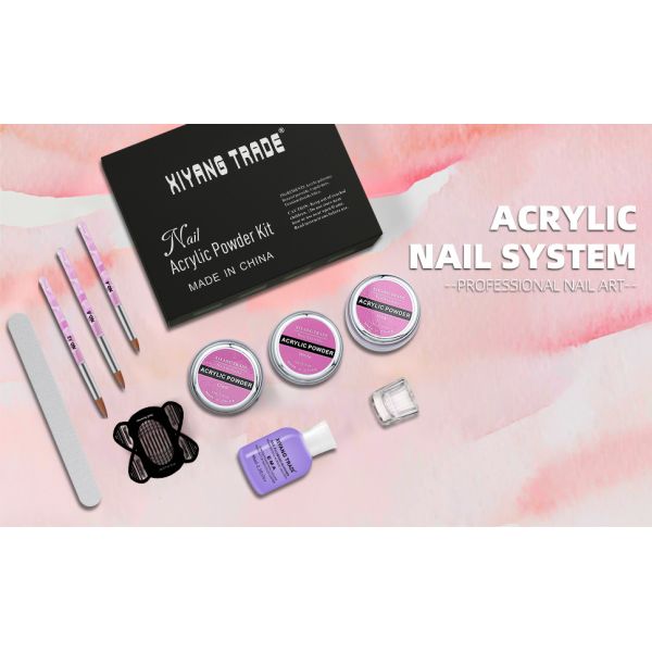 Professional Acrylic Nail Kit for Beginners With Nail Brush Monomer Acrylic Powder Set Nail Extension Form