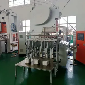 H Frame 19.8 KW Aluminum Foil Tray Making Machine with White and Orange Body
