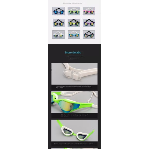 Professional Grade Adult Swimming Goggles for Competitive Swimmers