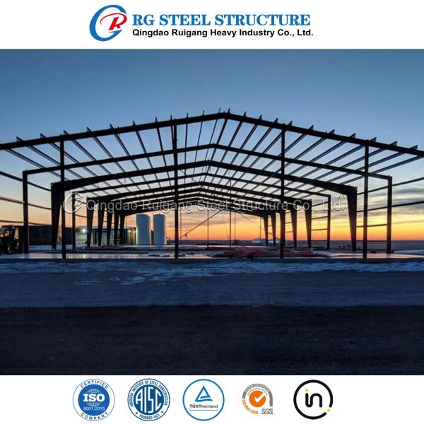 Buy Metal Light Weight Prefab Structural Steel Office Building / Hangar / Workshop /Warehouse at wholesale prices