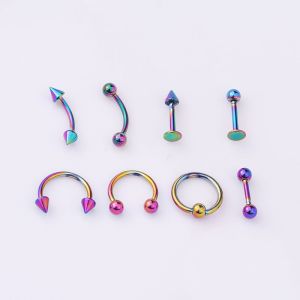 16G 316L Surgical Stainless Steel Body Jewelry Helix Piercing Septum Nose Lip