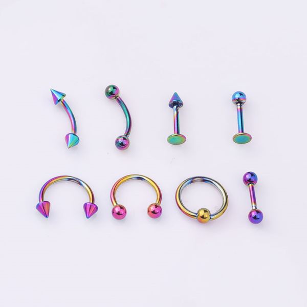 16G 316L Surgical Stainless Steel Body Jewelry Helix Piercing Septum Nose Lip Eyebrow Ear Cartilage Ring
