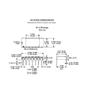 AD536ASD / 883 IC RMS TO DC CONVERTER 14CERDIP