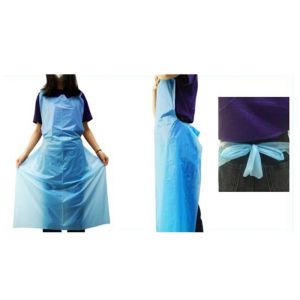 Sleeveless Disposable Apron Anti Osmosis With Waist Tie Closure