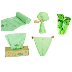 Trash Bags ASTM D6400 Plastic Free Packaging 25 Gallon Compostable