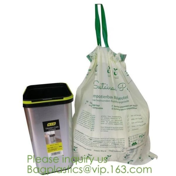 Drawstring Drawtape liner sacks, sachets, closure,shopping biodegradable