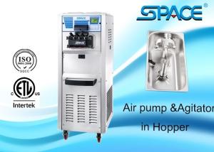 Quality Floor Standing Commercial Ice Cream Maker With Air Pump Agitator In Hopper for sale