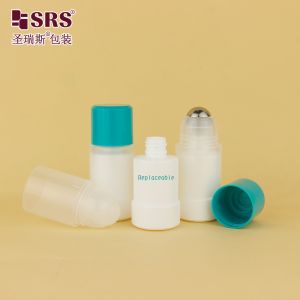 RPPE 50ml 75ml Replaceable Roll On Deodorant Gel Plastic PP PCR Recycled