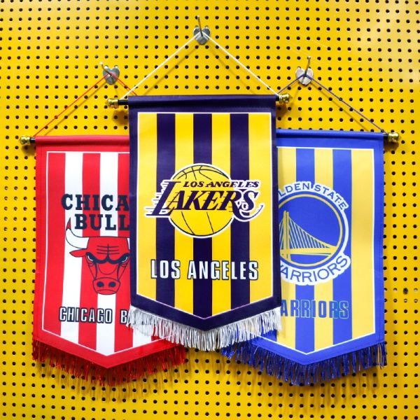 Custom Basketball Pennant Banner 2x3ft Double Side Printing