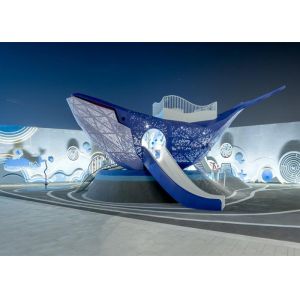 Sea Theme Shrimp Whale Playground Artistic Outdoor Playground Equipment