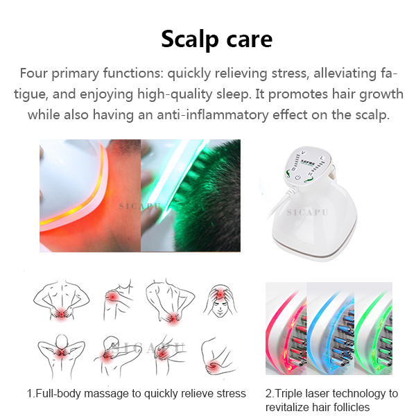 Home Scalp Care Machine 130W With Hair Testing Vibrating Scalp Massager