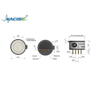China Quick Response Time 25 CO-D4X Carbon Monoxide Sensor Miniature Size Sensitivity 18-45 on sale