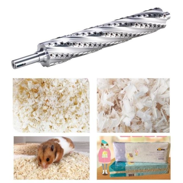 Spiral Shaft Wood Shavings Making Machine Wood Pulverizer Sawdust Machine