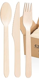 wooden cutlery set