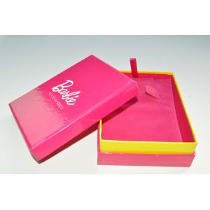 Fancy Jewellery Packaging Boxes For Valentine Gift, Pink Rigid Paper Gift