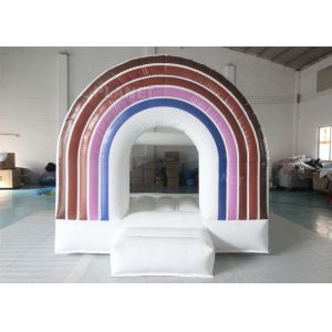 Mini Wedding Rainbow Jumping Inflatable Bouncer Colorful Inflatable Bouncy