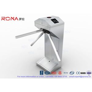 Professional Access Control Tripod Turnstile Rotating Steel CE Certification