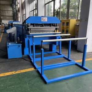 YX11-55-800 Roofing Wall Panel Roll Forming Machine With Hydraulic Post Cutting