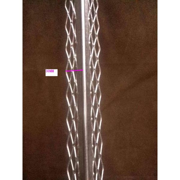 30mm Wing Drywall Inside Corner Bead 0.3mm Thickness 2-3m Length For Construction