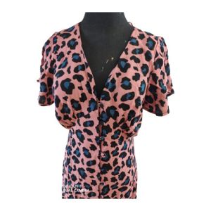 Summer Floral Printed Short Sleeve Ladies Casual Wear