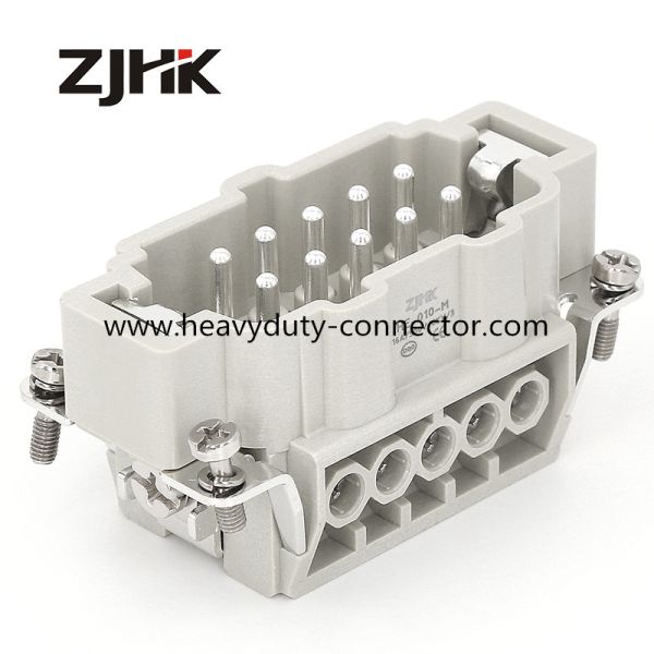 Buy 16A 10 Pin Rectangular Connector Replace Harting Han E 10 Pos M Insert Screw 09330102601 at wholesale prices