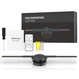 Indoor 65cm Four Blades 3D Holographic Display Hologram Fan with High Resolution