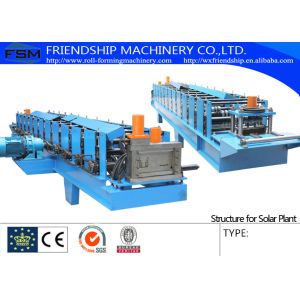 2.5mm Galvanized Steel Coil Rack Roll Forming Equipment With Chain Driven
