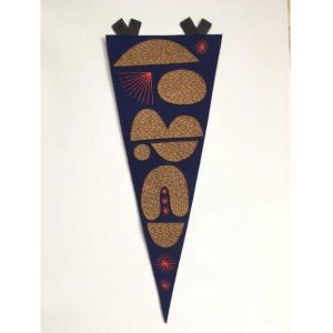 300D 150D Polyester Felt Pennant Banner Single Sided Printing