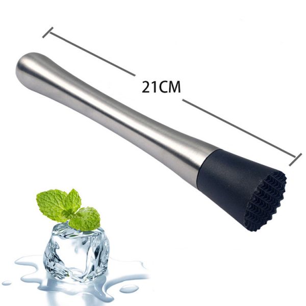 Buy 8.26 Inch Stainless Steel Cocktail Muddler Fruit Based Drinks Mojitos Muddler at wholesale prices