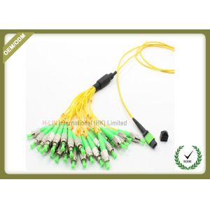 Quality Single Mode Fiber Optic Patch Cord , Optical Fiber Jumper With Yellow Color for sale