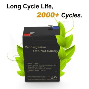 6Ah 6V Lifepo4 Deep Cycle Lithium Battery For Toys Bicycle Headlight Bumper Car