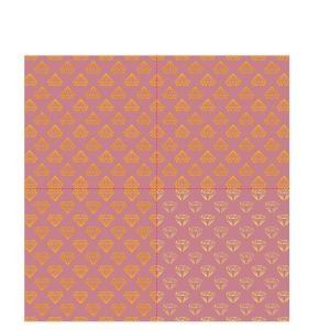 Romantic Diamond 40x40cm Wedding Cocktail Napkins Bulk Eco Friendly