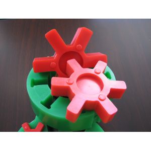 L Type Red Polyurethane / PU Coupling Taper Bore Universal Series