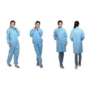 Cleanroom Reusable Anti Static Workwear ESD Split Lab Coveralls