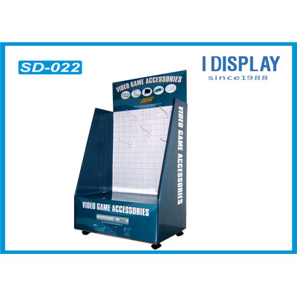 Recyclable Cardboard Hook Display Stands Stable Printed For Computer Accessories