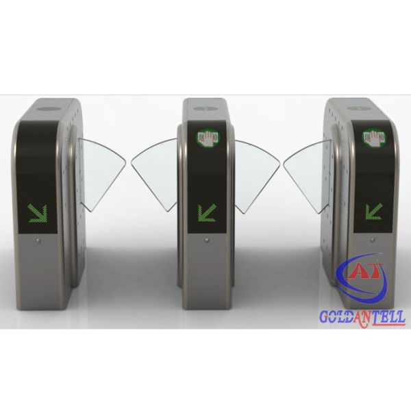 Half Height Prestige Security Flap Gate Bidirectional Intelligent Flap Turnstile