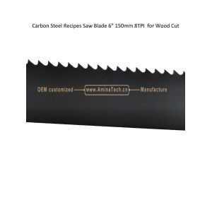 Carbon Steel Recipes Saw Blade 6" 150mm 8TPI for Wood Cut ,Reciprocating,Power