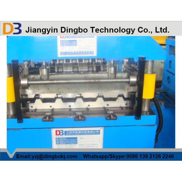 Buy Color Steel / Aluminum Sheet Roof Panel Roll Forming Machine Trapezoidal Type at wholesale prices