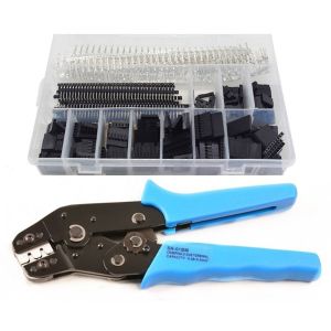 520pcs Do-pont 2.54mm Connectors Assortment With Crimping Tool Crimper Plier Kit