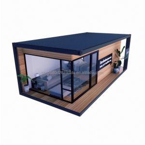 Container House Prefabricated Casas Wooden Glass Sunroom House with Galvanized